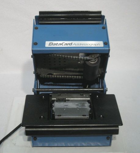 Datacard addressograph 850 imprinting machine credit card imprinter for sale