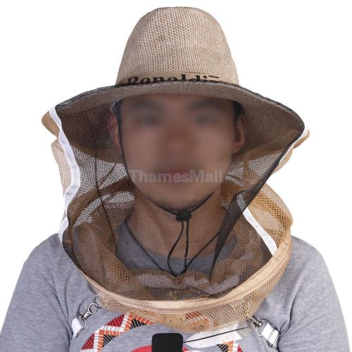Beekeeping beekeeper cowboy hat mosquito bee insect net veil face head protector for sale