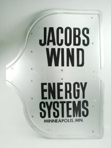 Vtg windmill tail assembly jacobs wind energy systems minneapolis minnesota sign for sale