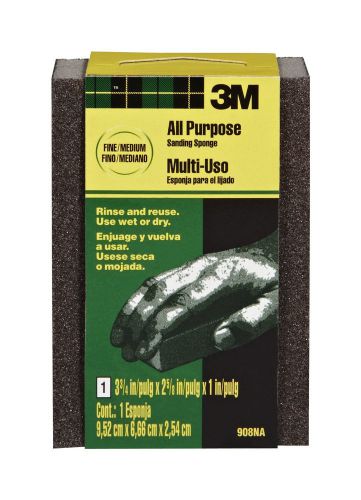 New 3m 908na small area sanding sponge, fine/medium, 3.75in by 2.625in by 1in for sale