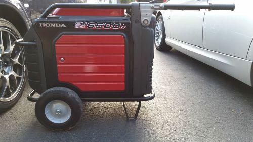 Honda electric start inverter generator eu6500is never used! only warmed up. for sale