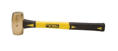 Abc hammers brass striking hammer, 4-pound, 14-inch fiberglass handle, #abc4bf for sale