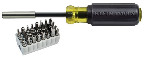 Klein Tools 32510 Magnetic Screwdriver with 32-Piece Tamperproof Bit Set - NEW