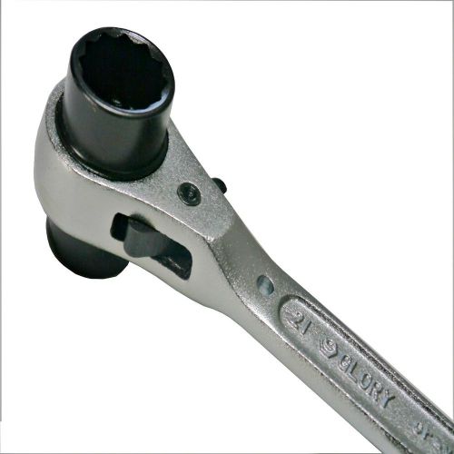 Ratchet podger scaffold spanner scaffolding ratchet wrench 19mm &amp; 21mm for sale