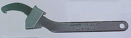 AMF 51219 Germany Adjustable Hook Spanner Wrench for 45-90mm Slotted Nuts
