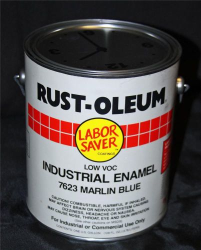 RustOleum Gal Industrial DTM Low VOC Enamel Paint Blue In/Outdoor 7623 NEW