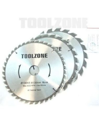 TCT Circular Saw Blades 3Pc 190mm 20, 24 and 40 Teeth 30mm Bore