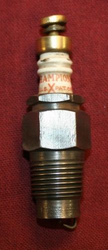 Vintage champion x 1/2 inch npt spark plug hit miss maytag model t ford truck #2 for sale