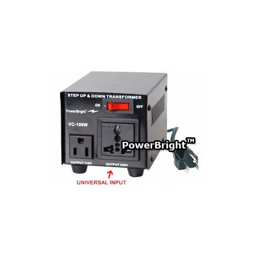 Power bright 100w step up / down voltage transformer for sale