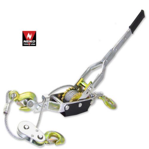 5 ton 3 hook come a long winch hoist cable puller winches construction tools for sale