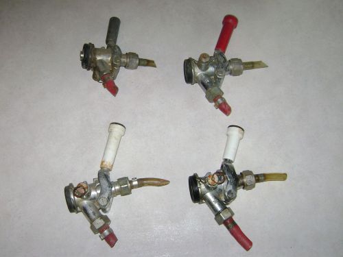 Four Keg Couplers or Taps for Home Brew, Kegerator, or the Bar Sankey Parts