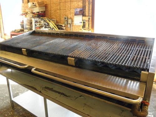 Magikitch&#039;n 16 burner 72&#034; nat gas radient heat charbroiler char grill with stand for sale