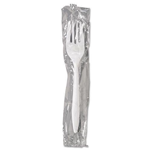 GEN Individually Wrapped Mediumweight Plastic Forks - GENMWFIW