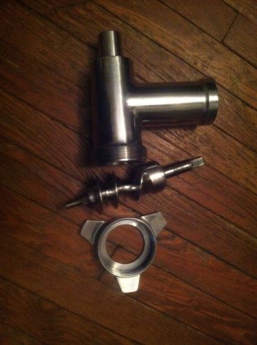 VOLLRATH GRINDER CHAMBER, WORM/SPIRAL PROPELLER AND COUPLING COVERNUT MIN0022