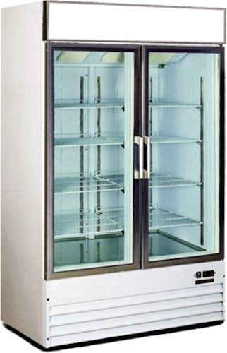 Metalfrio Upright Frozen Merchandiser w/2 Glass Swing Door - D768BMF