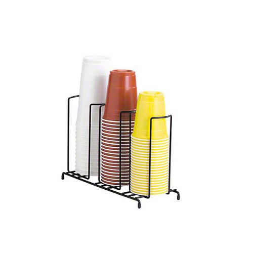 WR Series Wire Cup Organizer - 3 Section - Countertop Concession &amp; Bar Supplies