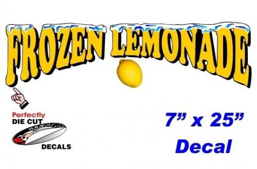 Frozen lemonade 7&#039;&#039;x25&#039;&#039; decal for food or drink stand - midway carnival trailer for sale