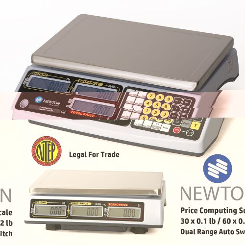New ntep certified 60x0.01lb dual range price computing / farmer market scale for sale