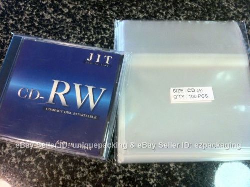 100 OPP Plastic Cello Bag for Standard CD Jewel Case