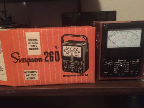Vintage Simpson 260 Series 8P + Leads - Volt-Ohm-Milliammeter Analog Tester