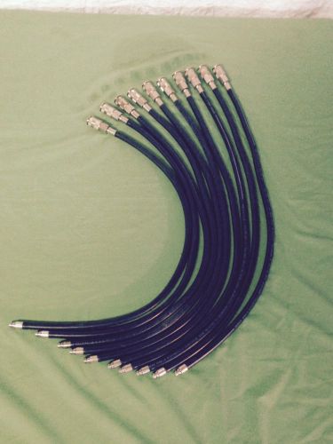 One lot of 10 Parker 5159-4 hoses with rectus type25ks coonnectors