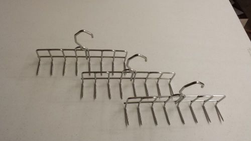 STAINLESS STEEL SMOKEHOUSE BACON HANGERS 9 INCH 8 PRONG (3 HANGERS)