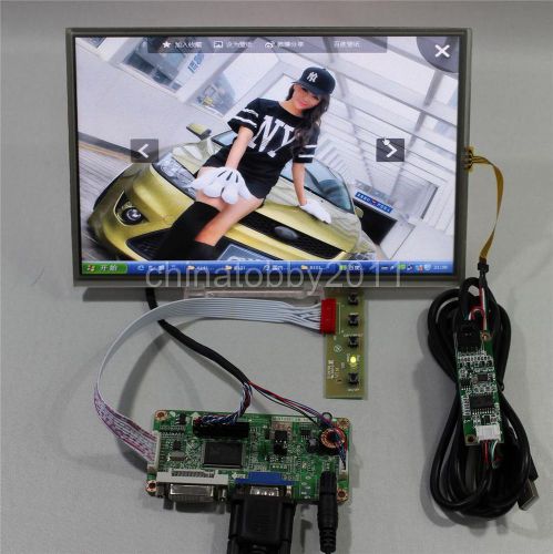 DVI+VGA lcd controller board+10.1inch B101EW05 LP101WX1 1280*800+touch panel