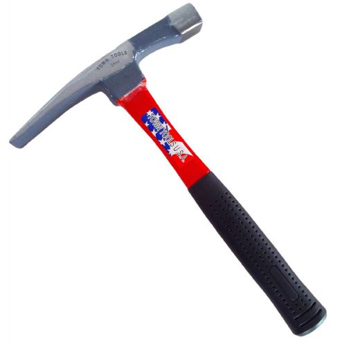 24 oz t57 fiberglass handle drop forged brick hammer professional town tools usa for sale
