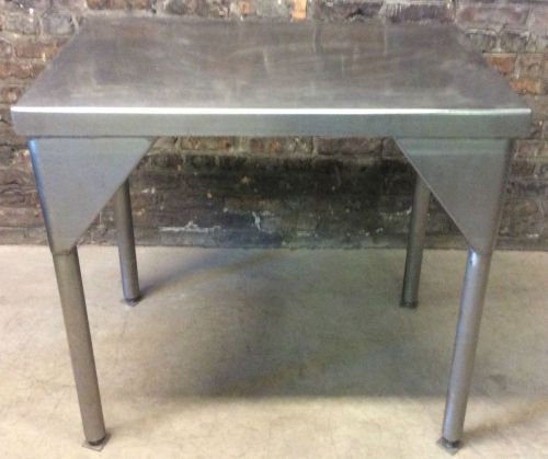 Vintage c1950s Stainless Steel Table Restaurant Table Industrial