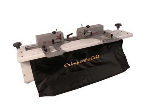 Crimp @ coil  finishing machine w/ adjustable two electric crimpers for sale