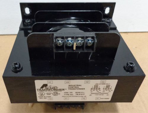 Acme electric tb-81217; 1kva, 1 phase industrial control transformer for sale