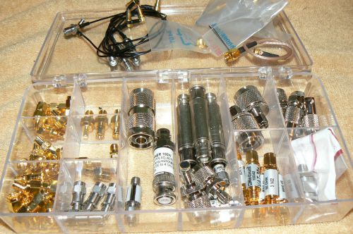 Rf connector/adapter engineering lab kit,mix,75 pieces for sale