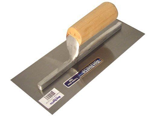 Bon 12-659 Curry 20-Inch by 5-Inch High Carbon Steel Finishing Trowel