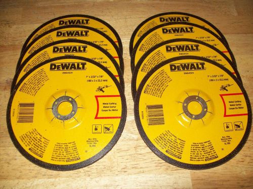8 DEWALT DWA4524 METAL CUT OFF WHEELS for ANGLE GRINDER 7&#034;x 3/32&#034;x 7/8&#034; F/S!