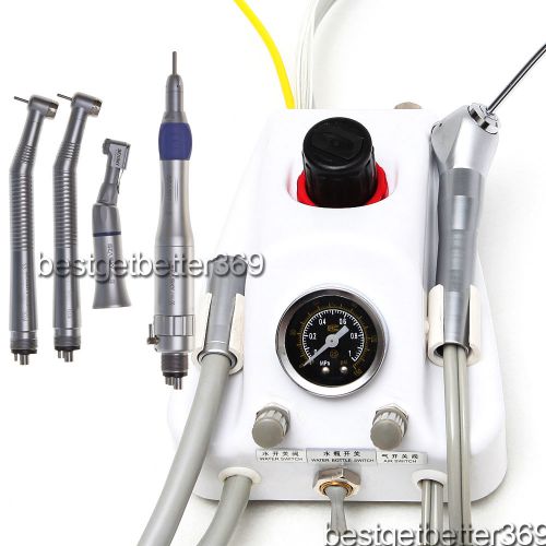 Dental portable turbine unit + 4h low speed kit + high speed handpiece 4 hole for sale