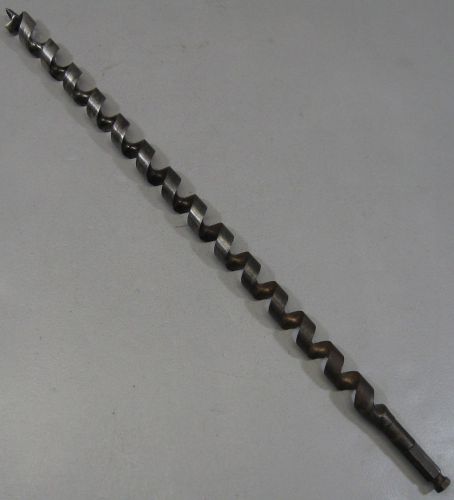 Irwin power auger bit 13/16&#034; x 17” hex shank - ship pole auger made in usa for sale