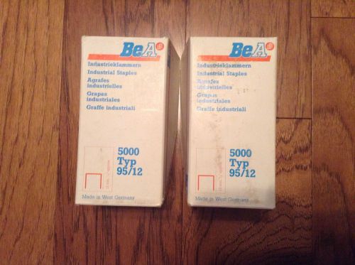 2 Boxes of BeA Industrial Staples 95/12