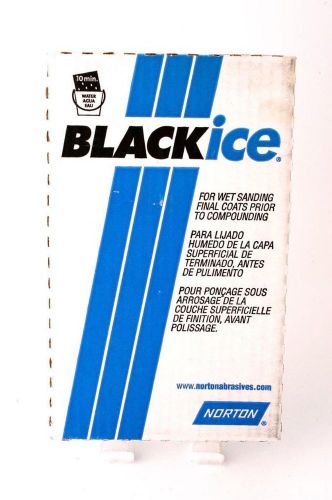 Norton Black Ice T402 Waterproof Paper 2000 Grit 50 Sheets