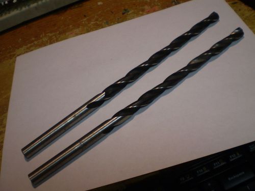 PAIR OF 27/64  EXTRA LONG HS TAPERED DRILLS 10&#034; LONG USA