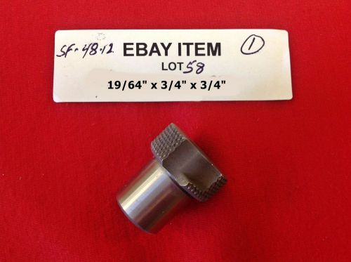Acme sf-48-12 slip-fixed renewable drill bushing 19/64&#034; x 3/4&#034; x 3/4&#034;  lot of 1 for sale