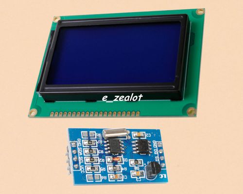DS1307 DS18B20 RTC Temperature Sensor Perfect 5V Blue LCD12864 Display