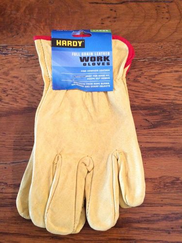 Leather Work Gloves Large- Mens- NEW