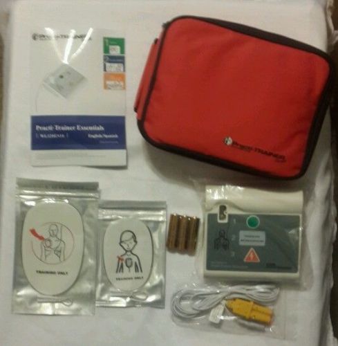 Aed practi-trainer essentials cpr defibrillator training unit, wnl# wl120es10 for sale