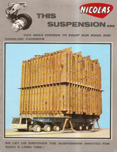 Equipment Brochure - Nicolas - Industrial Heavy Lift Haul Transport 5 item(E2154