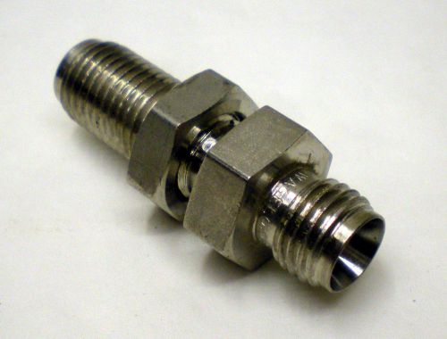 Swagelok 1/4&#034; vcr compresion male to male bulkhead fitting for sale