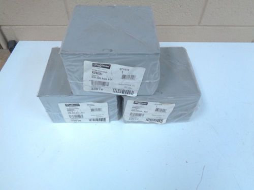 HOFFMAN ASE6X6X4 SCREW COVER PULL BOX - LOT OF 3 - NOS - FREE SHIPPING!!!