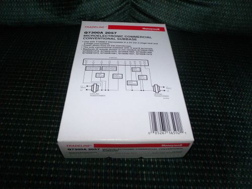 Honeywell Q7300A2057 SUBBASE FOR T7300D AND F THERMOSTAT NEW IN BOX