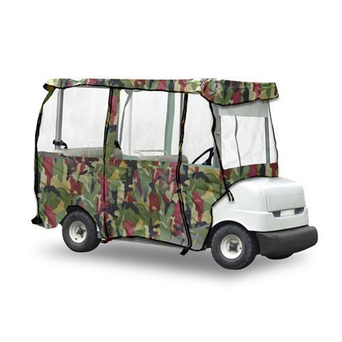 Pyle pcvge34 protective cover for golf cart up to 241 cm (camo color) 4 pass. for sale