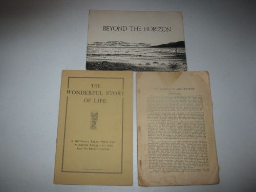 Lot of three. ag manual/ govt. printing. Mnfg. printing.. old  vintage rare book