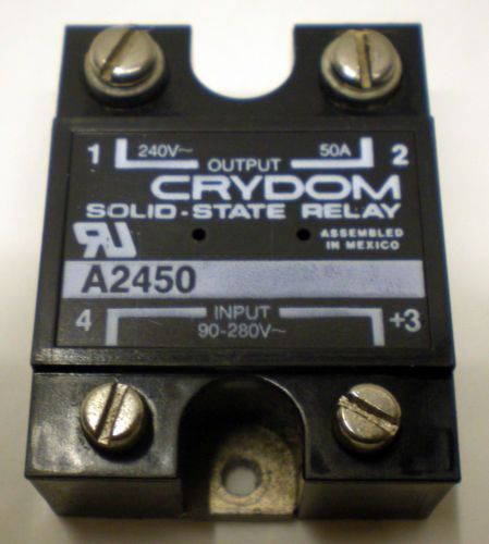 CRYDOM A2450 240V 50A SOLID STATE RELAY ASSEMBLY UNIT